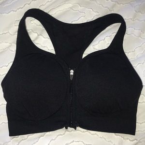 Black Jockey ZIP Up Workout Bra